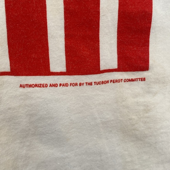 VINTAGE Tshirt 90s Ross Perot Election Graphic Unisex XL Tucson for Ross Perot - Picture 7 of 11